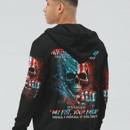 ATTITUDE PROBLEM SKULL FLAG ALL OVER PRINT - TLNO1803233