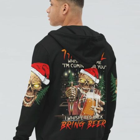 BRING BEER SKULL CHRISTMAS ALL OVER PRINT - TLTW1711221