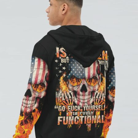 MY GIVE A F AMERICAN SKULL ALL OVER PRINT - TLTY2811223