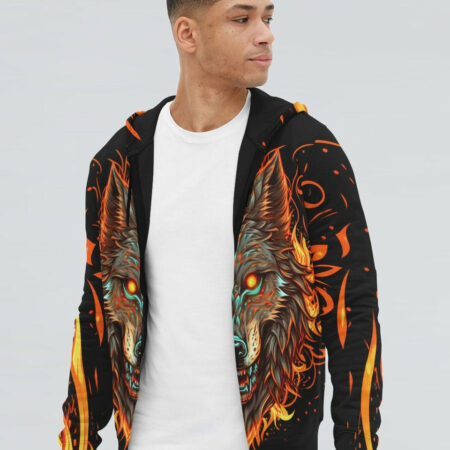 IF YOU KICK ME WOLF ALL OVER PRINT - TLTW1004234