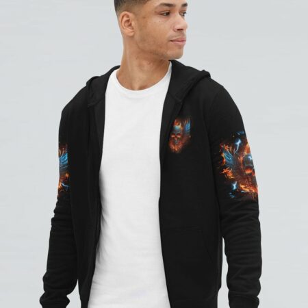 HEAVEN DON'T WANT ME FIRE SKULL WINGS ALL OVER PRINT - TLNZ1002235