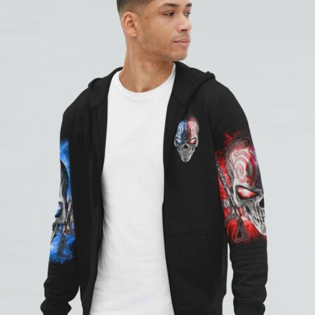 I AM AN AMERICAN SKULL ALL OVER PRINT - YHHN0212225