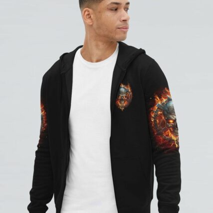 I AM WHO I AM FIRE SKULL CHAIN ALL OVER PRINT - TLTR1002234