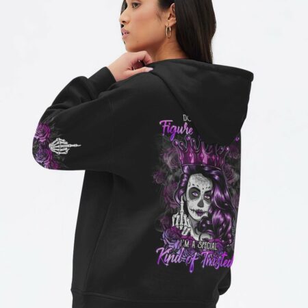 DON'T TRY TO FIGURE ME OUT CROWN SUGAR SKULL ALL OVER PRINT - TLTM1511222