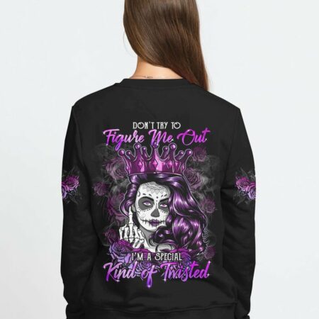 DON'T TRY TO FIGURE ME OUT CROWN SUGAR SKULL ALL OVER PRINT - TLTM1511222