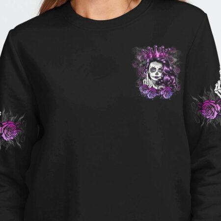DON'T TRY TO FIGURE ME OUT CROWN SUGAR SKULL ALL OVER PRINT - TLTM1511222