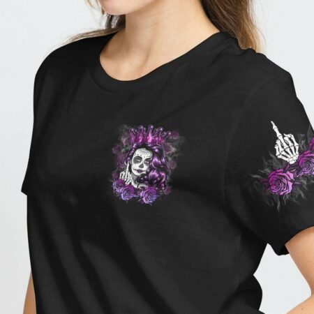DON'T TRY TO FIGURE ME OUT CROWN SUGAR SKULL ALL OVER PRINT - TLTM1511222