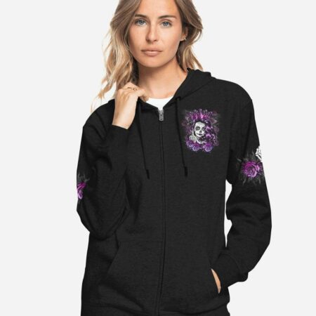 DON'T TRY TO FIGURE ME OUT CROWN SUGAR SKULL ALL OVER PRINT - TLTM1511222