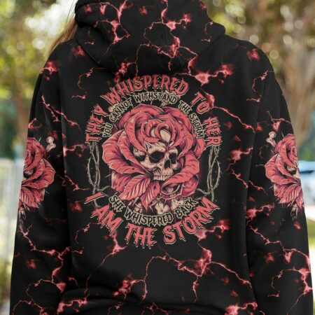 I AM THE STORM SKULL BONES WITH ROSE ALL OVER PRINT - TLTM0612223