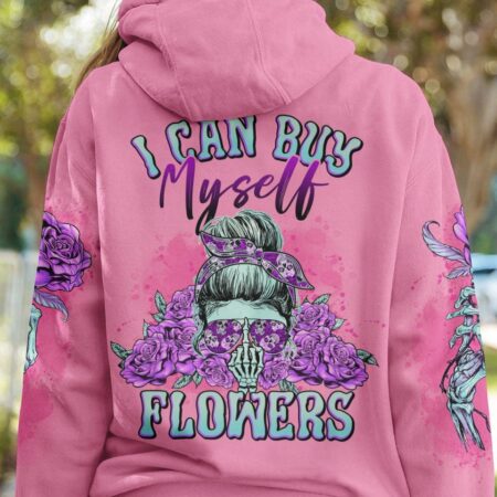 I CAN BUY MYSELF FLOWERS PURPLE ALL OVER PRINT - TLNO1003233