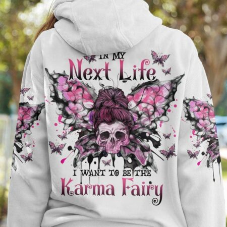 KARMA FAIRY BUTTERFLY MESSY BUN ALL OVER PRINT - TLNO1002234