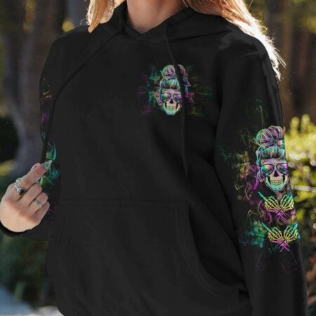 IF YOU THINK I'M A B TIE DYE SKULL ALL OVER PRINT - TLTW3012222