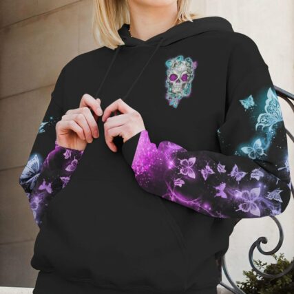 KARMA FAIRY SKULL FLOWER ALL OVER PRINT - TLNO231222