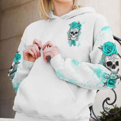 DON'T TRY TO FIGURE ME OUT MANDALA ROSE SKULL ALL OVER PRINT - TLTW1511221