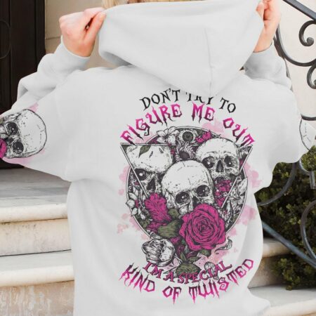 DON'T TRY TO FIGURE ME OUT 3 SKULLS CIRCLE ALL OVER PRINT - TLTR0512224