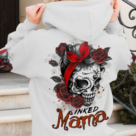 INKED MAMA TATOOED SKULL ALL OVER PRINT - TLTR2202234
