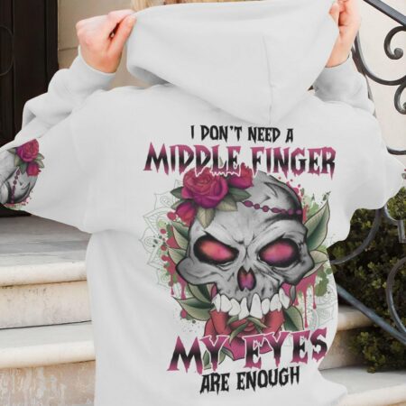 I DON'T NEED A M SKULL FLOWER ALL OVER PRINT - TLNO2411221