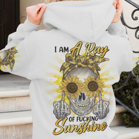 I AM A RAY OF FKING SUNSHINE MESSY BUN ALL OVER PRINT - TLNO3011222