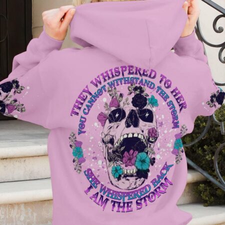 I AM THE STORM FLOWER SKULL ALL OVER PRINT - YHDU1503234