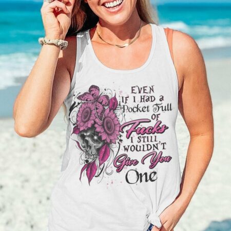 EVEN IF I HAD A POCKET FLOWER SKULL ALL OVER PRINT - TLNZ2311223