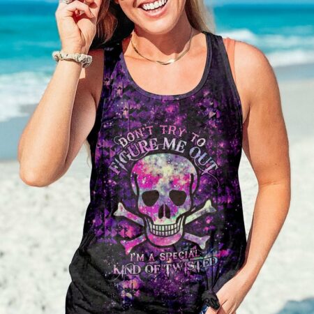 DON'T TRY TO FIGURE ME OUT GALAXY SKULL BONES ALL OVER PRINT - TLTR2112222