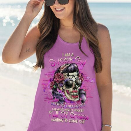 I AM A SWEET GIRL SUGAR SKULL ALL OVER PRINT - YHHG1502233
