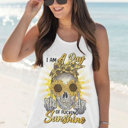I AM A RAY OF FKING SUNSHINE MESSY BUN ALL OVER PRINT - TLNO3011222