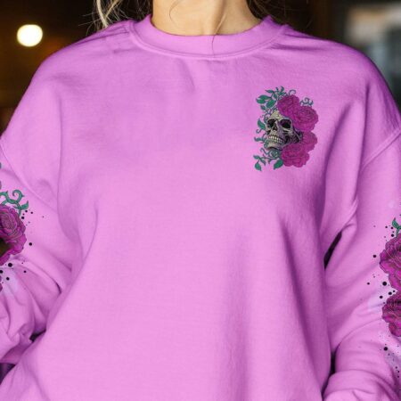 I AM SWEET GIRL ROSE SKULL ALL OVER PRINT - TLTR2111224