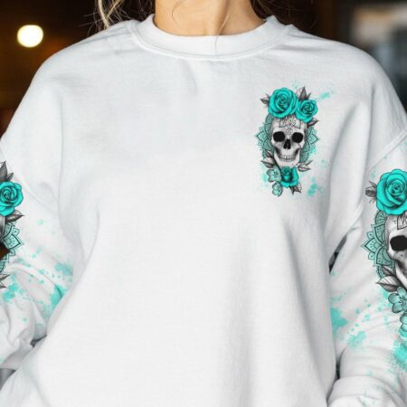 DON'T TRY TO FIGURE ME OUT MANDALA ROSE SKULL ALL OVER PRINT - TLTW1511221
