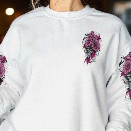 EVEN IF I HAD A POCKET FLOWER SKULL ALL OVER PRINT - TLNZ2311223