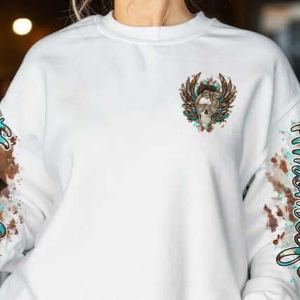 BUT DID YOU DIE MOM LIFE WINGS SKULL ALL OVER PRINT - TLTY0912223