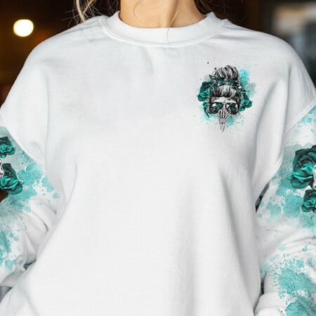 DON'T TRY TO FIGURE ME OUT MESSY BUN ALL OVER PRINT - TLTW1911223