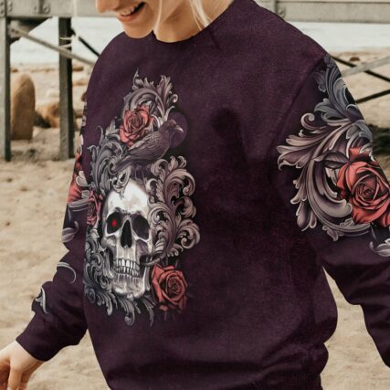 LOVE ME LIKE MY DEMONS DO SKULL ALL OVER PRINT - TLTM0811221