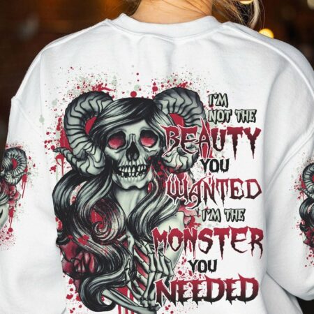 I'M THE MONSTER YOU NEEDED SKULL GIRL ALL OVER PRINT - TLNO0612221