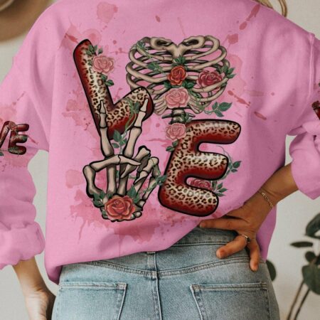 LOVE SKELETON ALL OVER PRINT - TLTW0903233