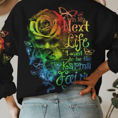 KARMA FAIRY ROSE SMOKE SKULL ALL OVER PRINT - TLNO0601232