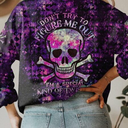 DON'T TRY TO FIGURE ME OUT GALAXY SKULL BONES ALL OVER PRINT - TLTR2112222