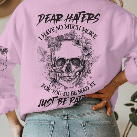 DEAR HATERS SKULL FLOWER ALL OVER PRINT - YHHG0712222