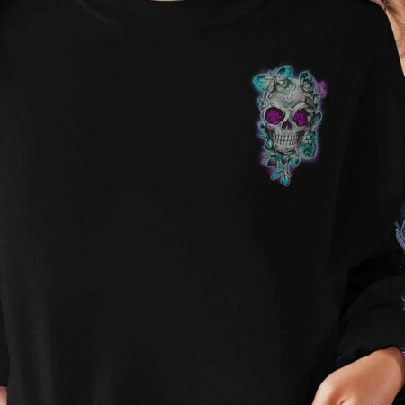 KARMA FAIRY SKULL FLOWER ALL OVER PRINT - TLNO231222