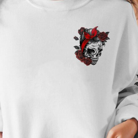 INKED MAMA TATOOED SKULL ALL OVER PRINT - TLTR2202234