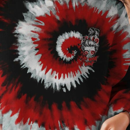 I DO WHAT I WANT BLACK RED TIE DYE ALL OVER PRINT - TLTM0901231
