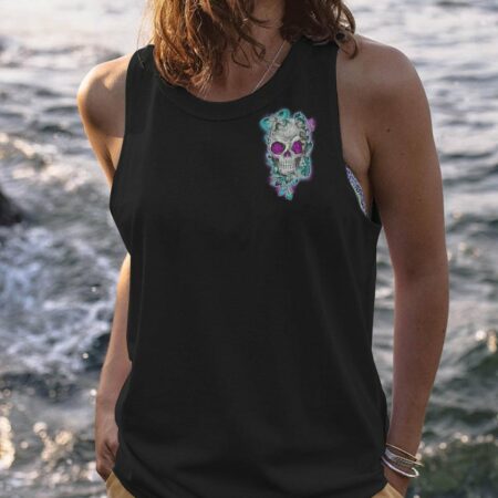 KARMA FAIRY SKULL FLOWER ALL OVER PRINT - TLNO231222