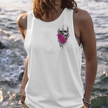 IF YOU THINK I'M A B PINK ROSE SKULL ALL OVER PRINT - TLTW2911221