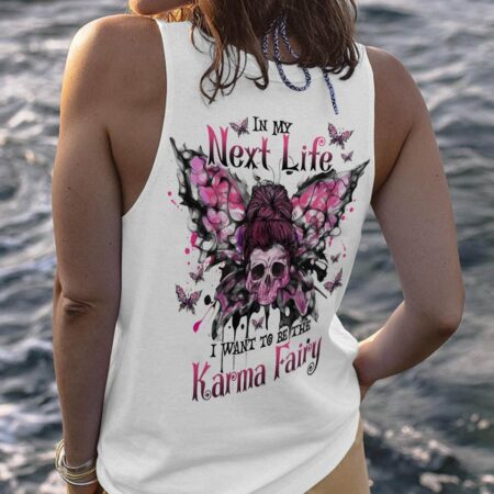 KARMA FAIRY BUTTERFLY MESSY BUN ALL OVER PRINT - TLNO1002234