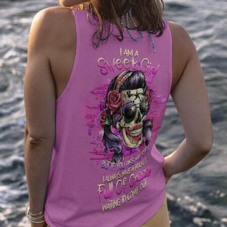 I AM A SWEET GIRL SUGAR SKULL ALL OVER PRINT - YHHG1502233