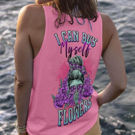 I CAN BUY MYSELF FLOWERS PURPLE ALL OVER PRINT - TLNO1003233