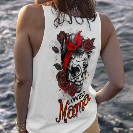 INKED MAMA TATOOED SKULL ALL OVER PRINT - TLTR2202234