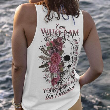I AM WHO I AM SKULL FLOWER LEOPARD ALL OVER PRINT - TLNO2511223