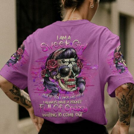 I AM A SWEET GIRL SUGAR SKULL ALL OVER PRINT - YHHG1502233