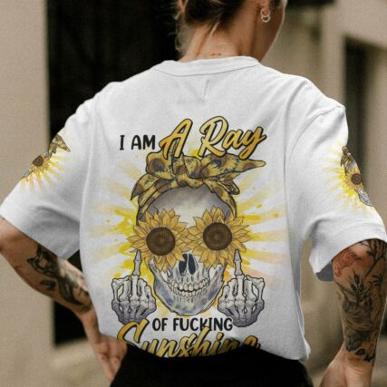 I AM A RAY OF FKING SUNSHINE MESSY BUN ALL OVER PRINT - TLNO3011222